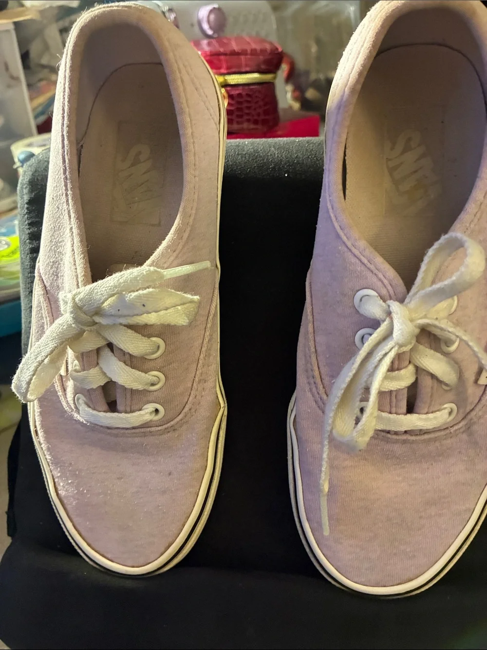 Vans Women's Low-Top Canvas Sneakers — Light Lavender Pink-comfy fit